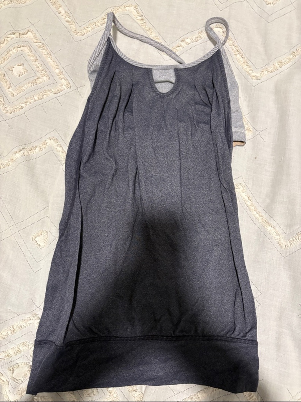 lululemon athletica Charcoal Gray Racerback Tank with Built-In Support